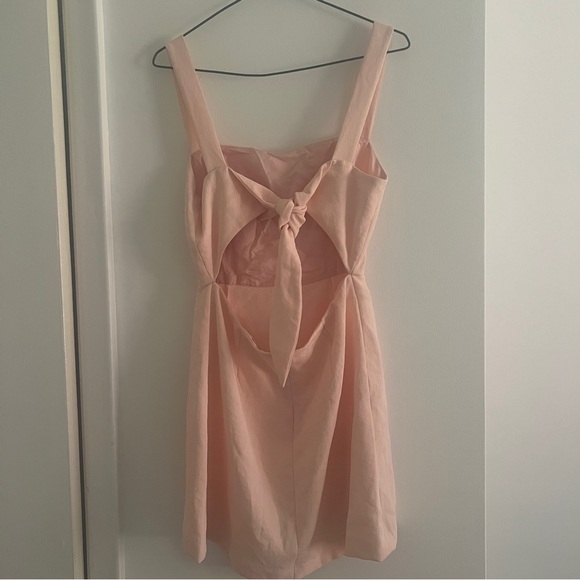 Wilfred Aperature Tie-Back Dress Aritzia- size 4- soft seashell pink - Picture 9 of 10